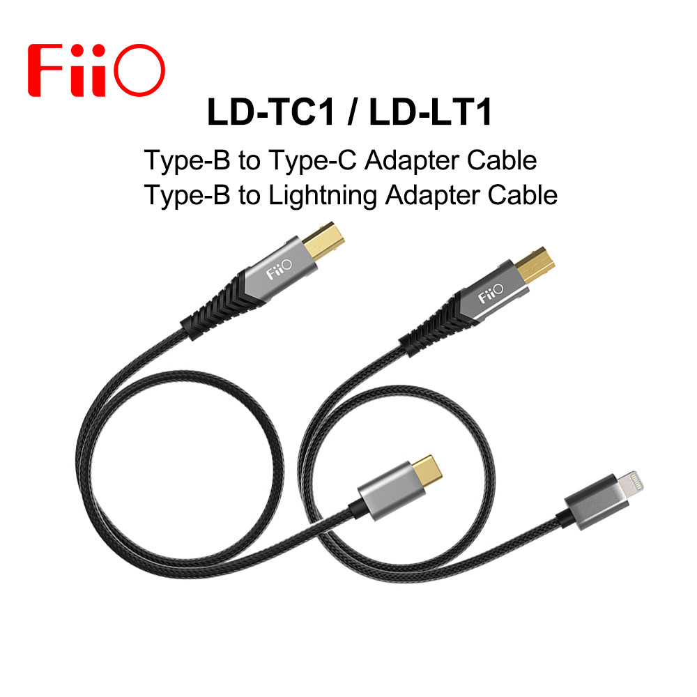 Jual Fiio LD-TC1 LD-LT1 USB Type-B to Type-C Lightning Adapter | Shopee ...