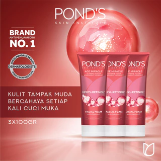 Jakarta Fashion Week 2025 - Pond's Age Miracle Hexyl Retinol: Niacinamide + Hexylresorcinol + Retinol-C. Facial Foam 100 gr Triplepack