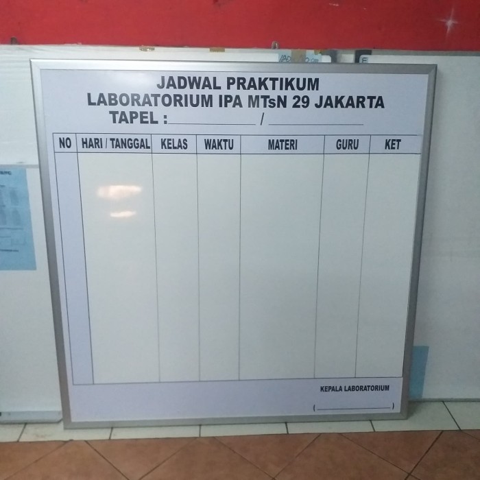 Jual Papan Jadwal 120120 Cm | Shopee Indonesia