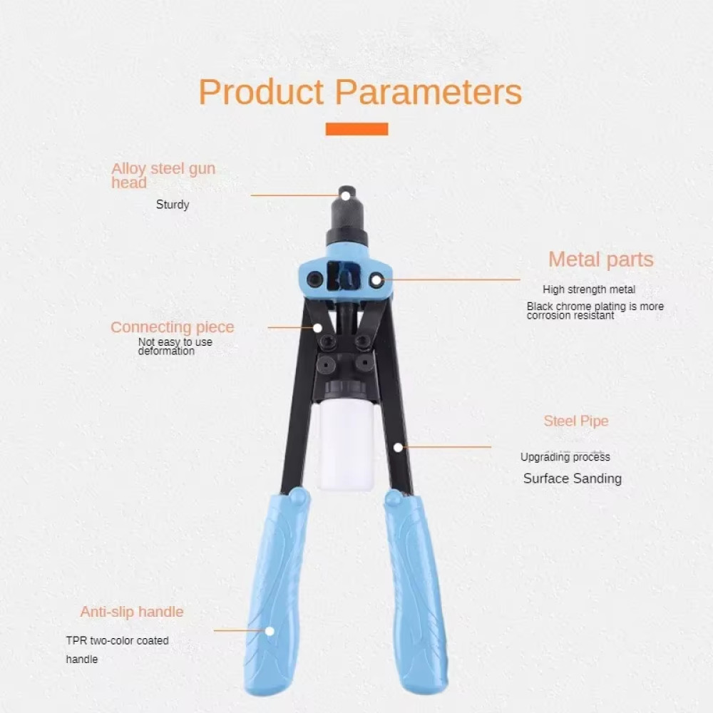 Jual Tang Rivet Manual Rivet Gun Double Handle Riveter 13 Inch DM999 ...