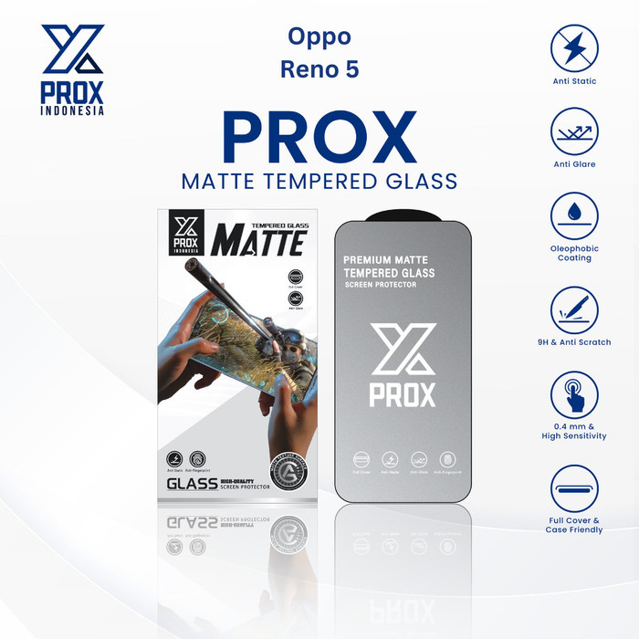 Jual PROX Tempered Glass Anti Glare Oppo Reno Full Cover Matte