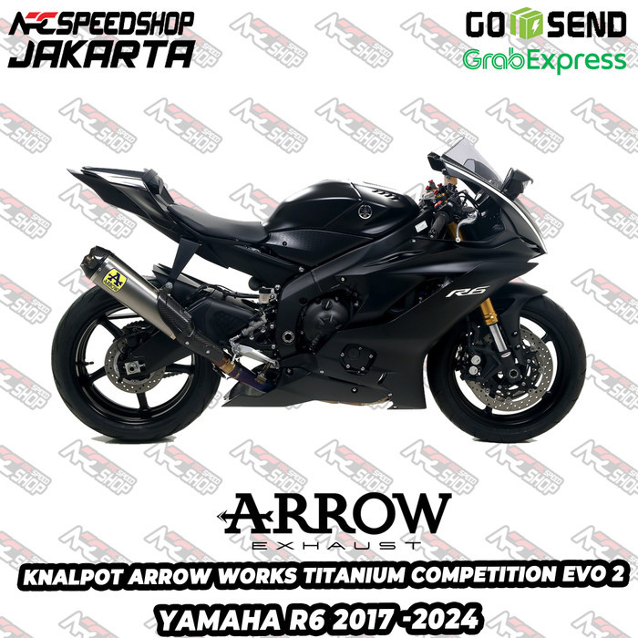 Jual Knalpot Arrow Exhaust WORKS Titanium Competition EVO-2 Yamaha YZF ...
