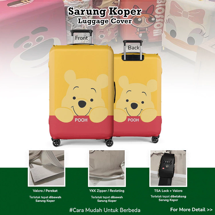 Disney Winnie The Pooh 003 Sarung Koper / Luggage Cover