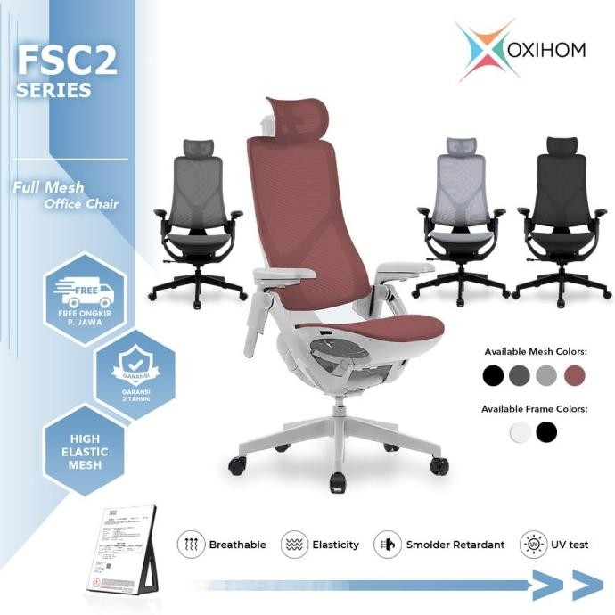 Jual OXIHOM FSC2 Kursi Mesh Kursi Gaming Kursi Kantor Revolusioner ...