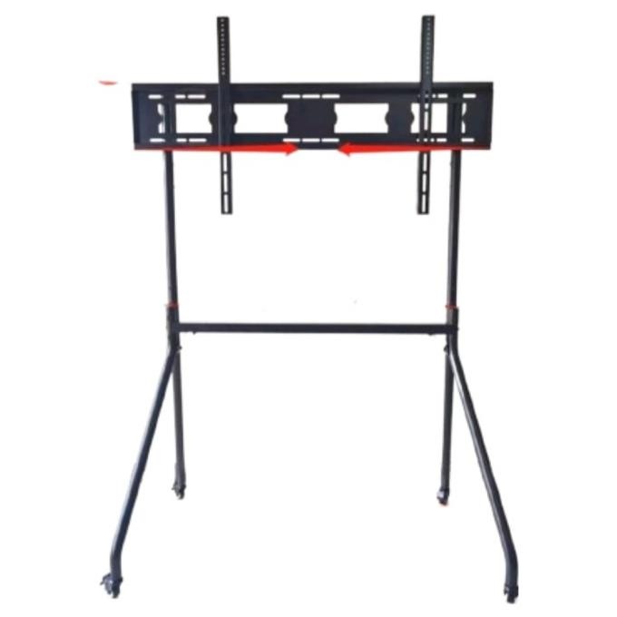 Jual Bracket Stand Tripod Bracket Standing Roda Tv 40 43 55 65 75 110 ...