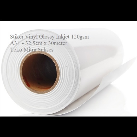 Jual Stiker Vinyl Inkjet A3+ Roll - 32cm x 30m | Shopee Indonesia