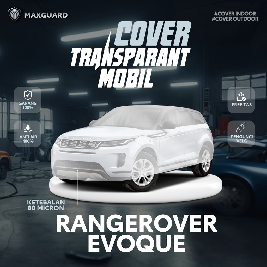 Jual Cover Mobil Transparan Range Rover Evoque / Sarung Mobil Plastik ...