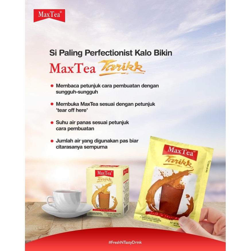 Jual Max Tea, teh tarik instan renceng (10 sachet) | Shopee Indonesia