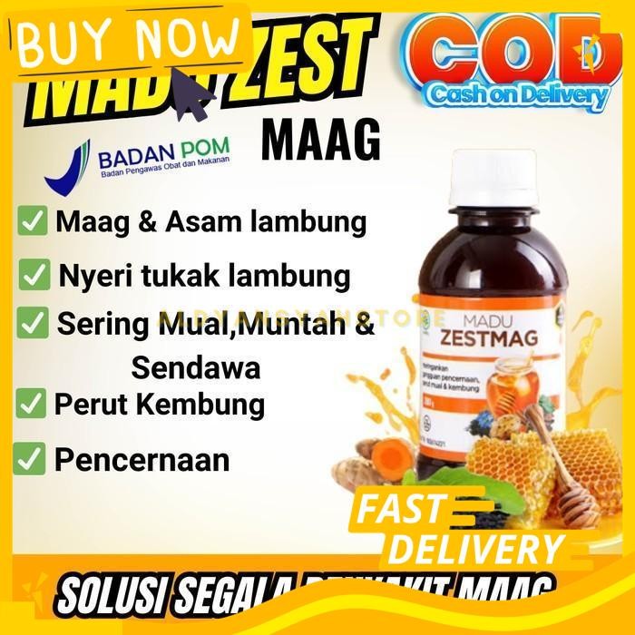 ALDYANSYAH STORE MADU ZESTMAG PAKAR MAAG, GERD & ASAM LAMBUNG SEDANG BEST PRODUK!!!!