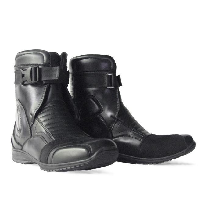 Jual NEW Sepatu Motor RVR Reckon SP Black boots riding bikers | Shopee ...