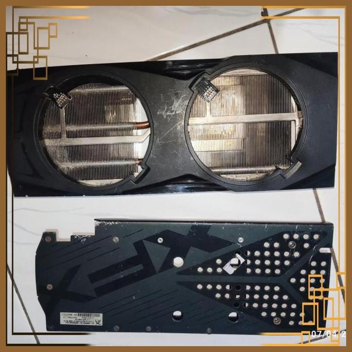 Jual [SRP] CASING HEATSINK FAN VGA XFX RX 480 580 4GB 8GB BLACK EDITION ...