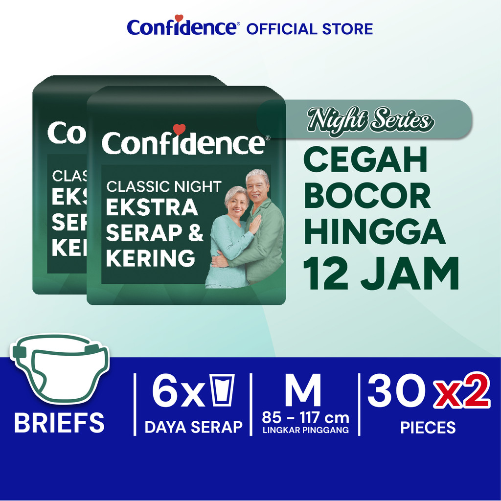 Jual Confidence Classic Night M 30s Twinpack | Shopee Indonesia