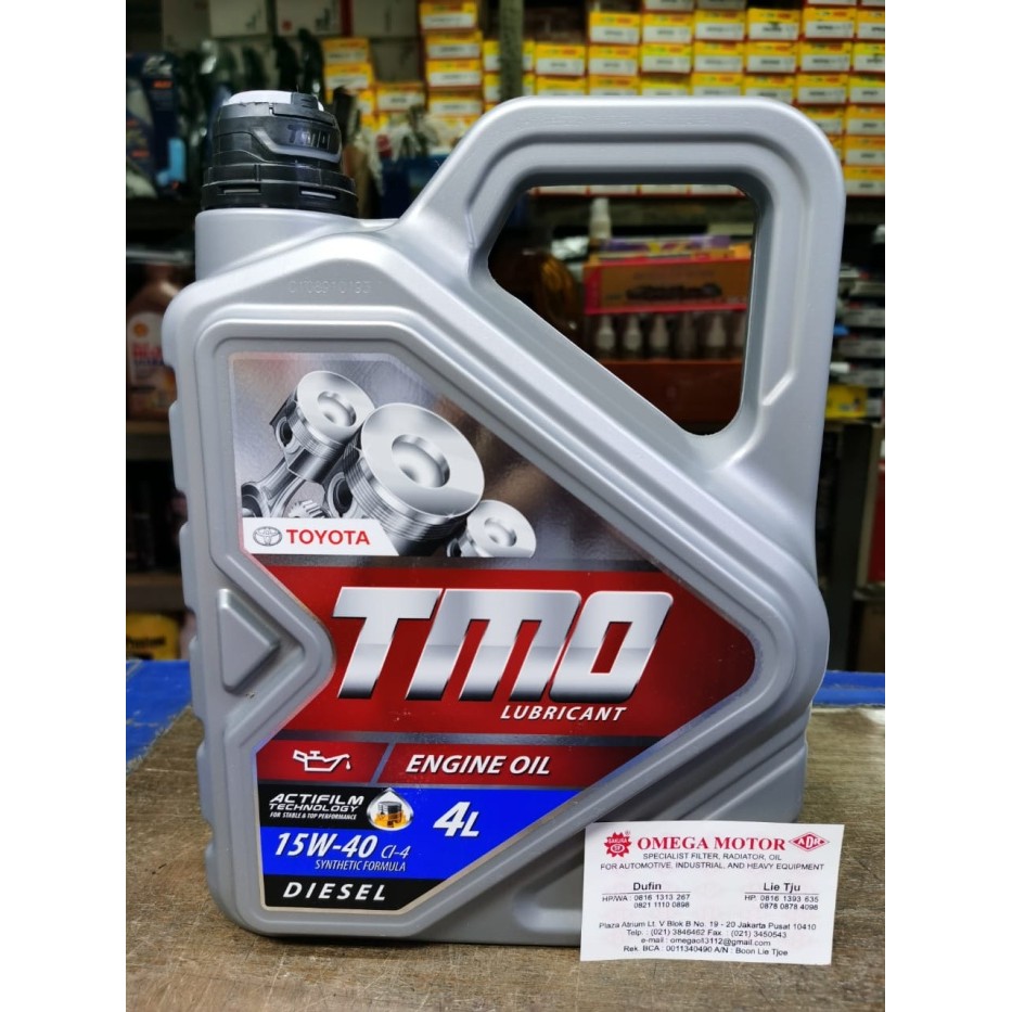 Jual Tmo Diesel Engine Oil 15W-40 4 Liter Original Asli 100% Harga ...