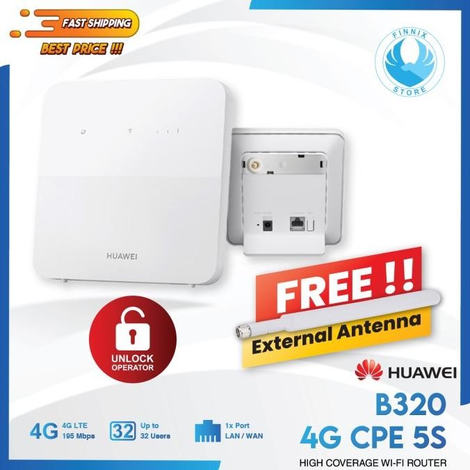 Jual Home Router Modem Huawei B320 Pengganti Orbit Star 2 4G LTE ...