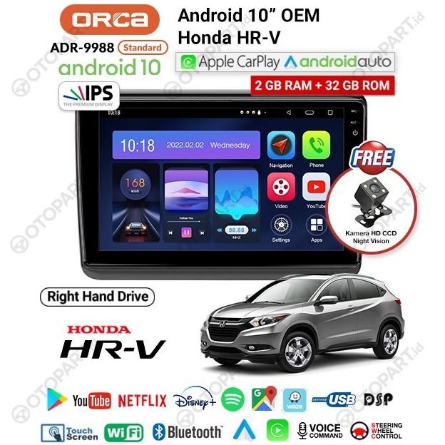 Jual Produk Baru!! Head Unit Android Orca CarPlay 10 inch OEM Honda HRV ...