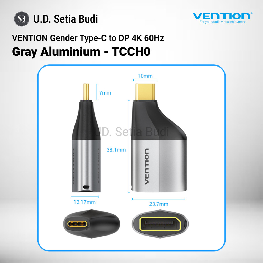 Jual Vention TCC USB C Type C to DP Display Port Converter Adapter ...