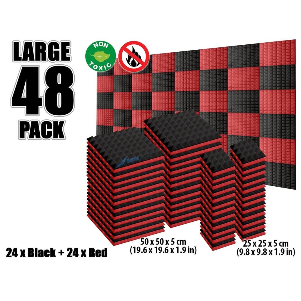 Jual Acepunch 48 Buah Busa Kedap Suara Studio Piramida Penyerap Suara ...