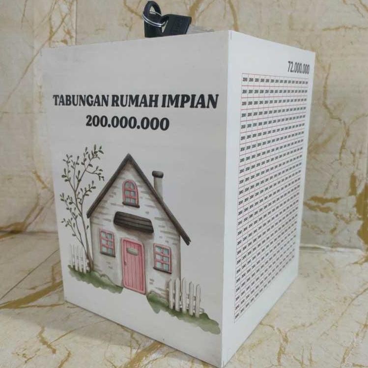 Jual Celengan Target Jumbo 200 Juta Tabungan Rumah impian dan Liburan ...