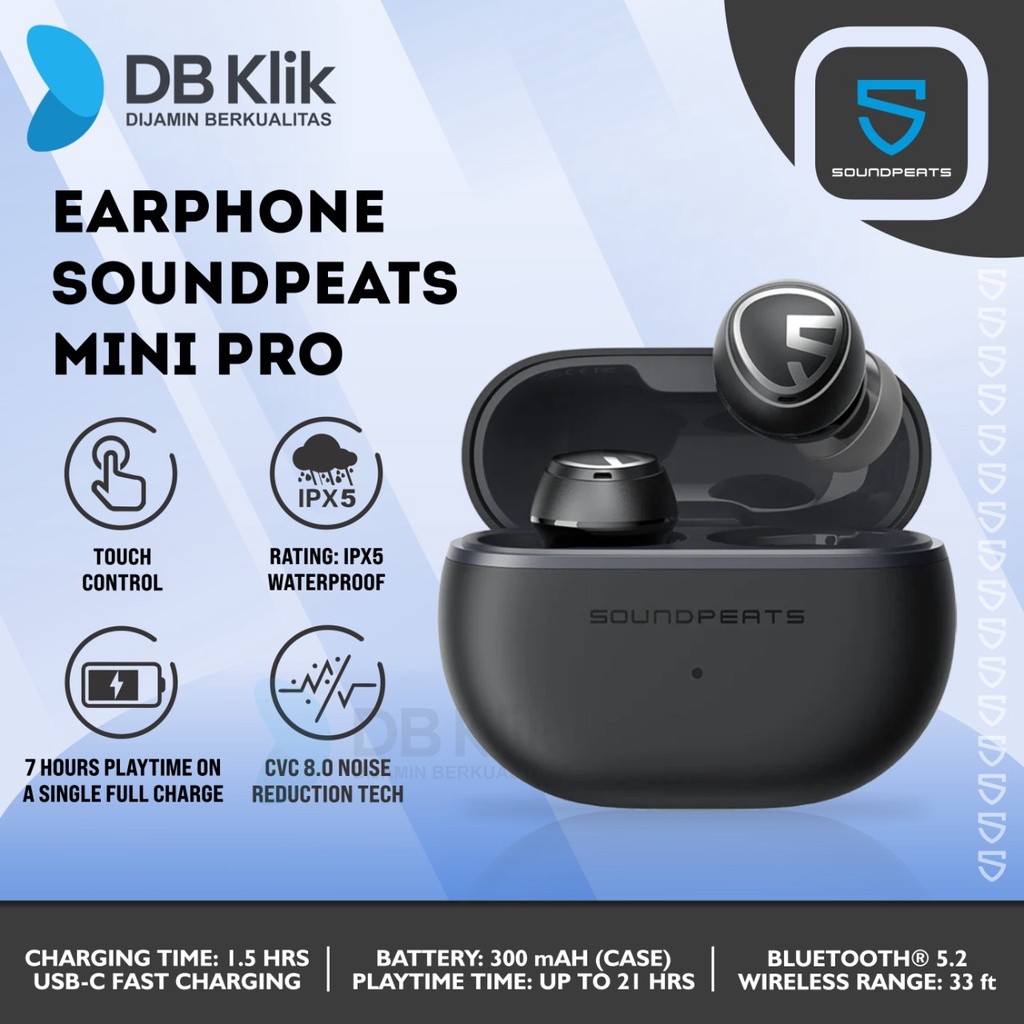 Jual Soundpeats Tws Mini Pro - Mini Pro True Wireless Earbuds | Shopee ...