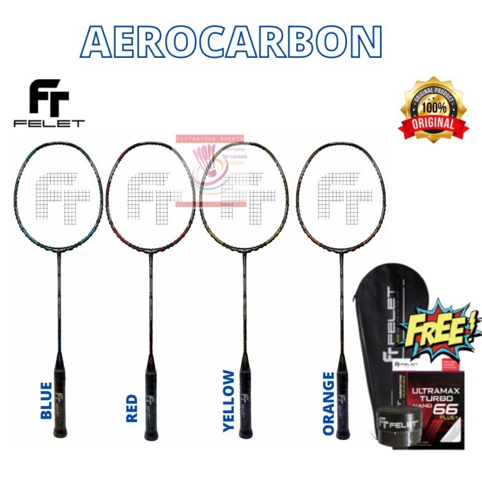 Jual RAKET FELET BADMINTON BULUTANGKIS FELET AEROCARBON AERO CARBON ...
