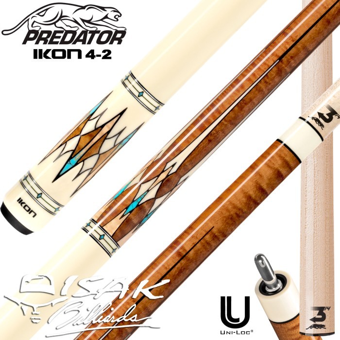 Jual HARGA DISC - Predator IKON4-2 Uniloc low Deflection Billiard Cue ...