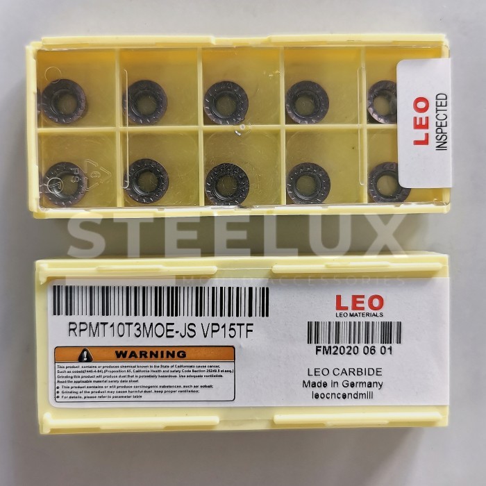 Jual Insert Carbide LEO RPMT10T3MOE-JS VP15TF / HP1205H / MP5000H R5 ...