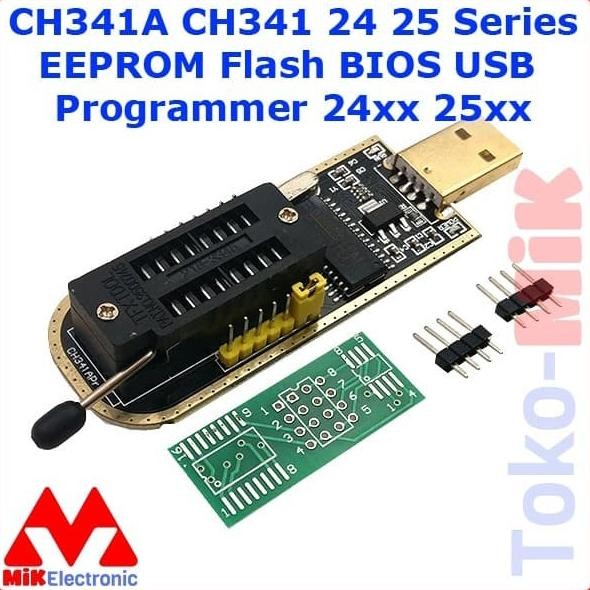 Jual Diskon CH341A CH341 24 25 Series EEPROM Flash BIOS USB Programmer ...