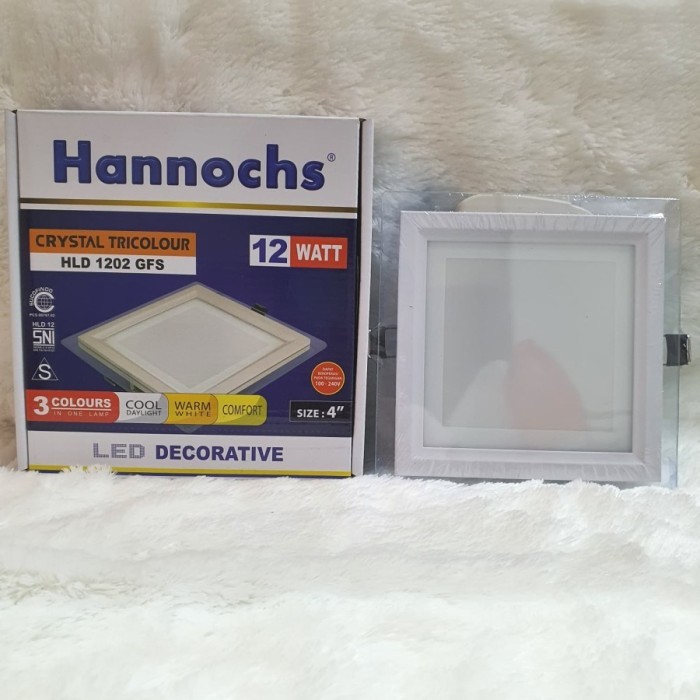 Jual Hannochs led plafon 12 watt tricolour HLD 1202 GFS | Shopee Indonesia