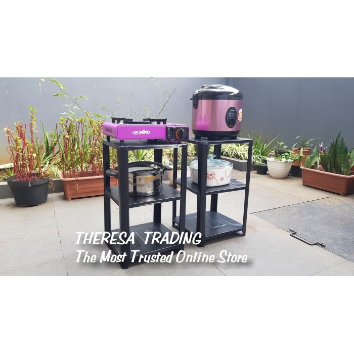 Jual MEJA RAK FLIP A MEJA KOMPOR RICE COOKER GUCI GALON KERAMIK SERBA ...