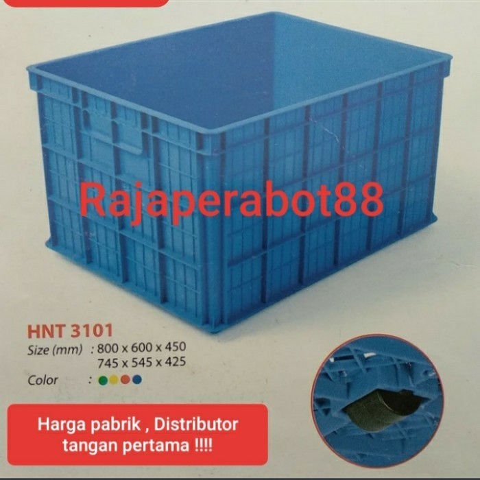 Jual BOX CONTAINER 200 Liter HANATA 3101 / KERANJANG INDUSTRI SERBAGUNA ...