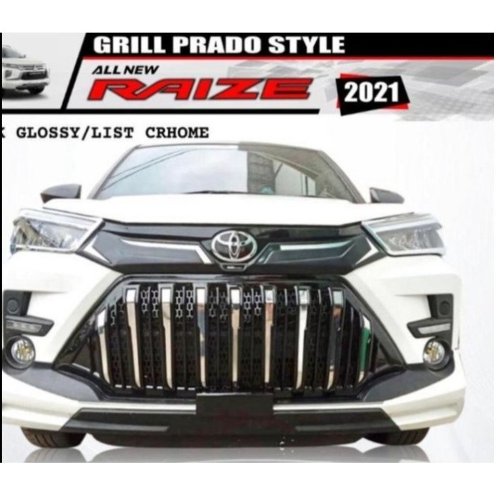 Jual FRONT GRILL SIDE DEPAN RAIZE FRONT GRILL MOBIL TOYOTA RAIZE BUMPER ...