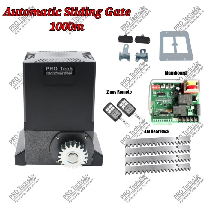 Jual Automatic Sliding Gate PRO Tech 1000 Mesin Pintu Pagar Kanopi ...