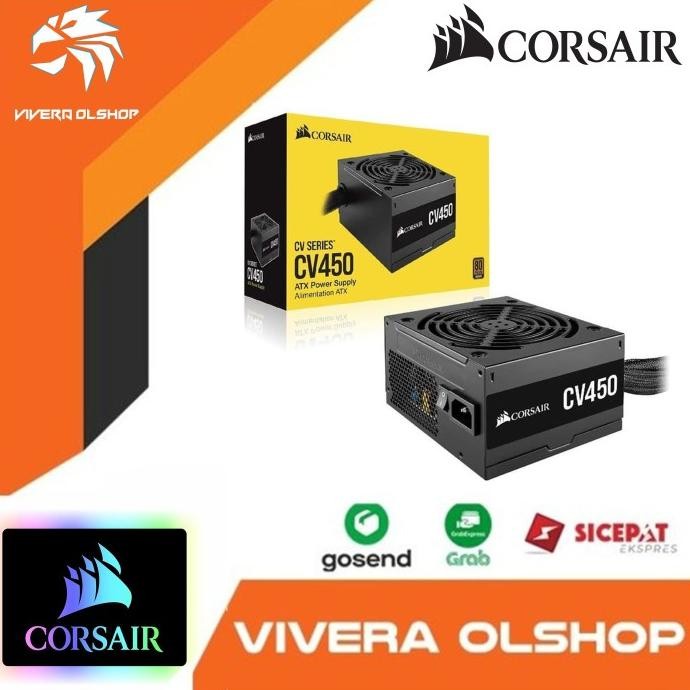 Jual BEBAS ONGKIR - PSU CORSAIR CV450 - 450 Watt 80 Plus Bronze ...