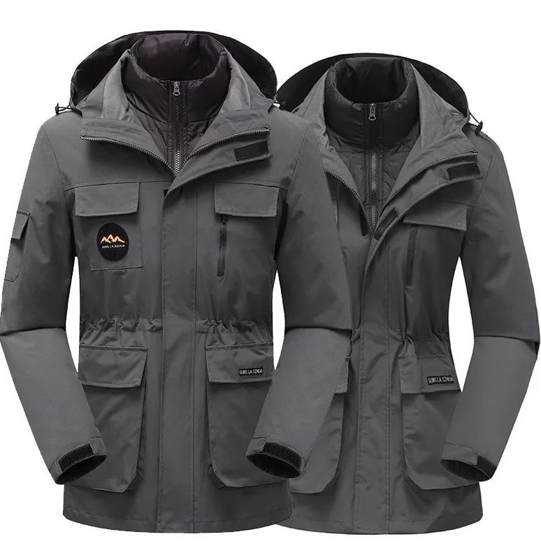 Jual plus size outdoor assault jacket down 2-piece waterproof coat 3 in ...