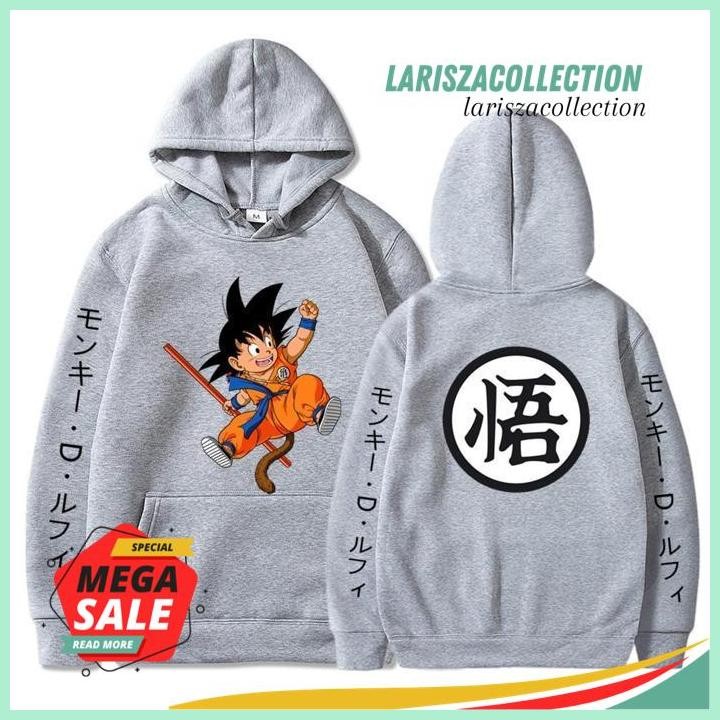 Lässiger Fitness Hoodie MoonWorks Herren Hoodie „Super Saiyan Training" – Kapuzenpullover Mit Gebürstetem Innenfutter, Lässiger Schnitt Anime Hoodie Dragon Ball
