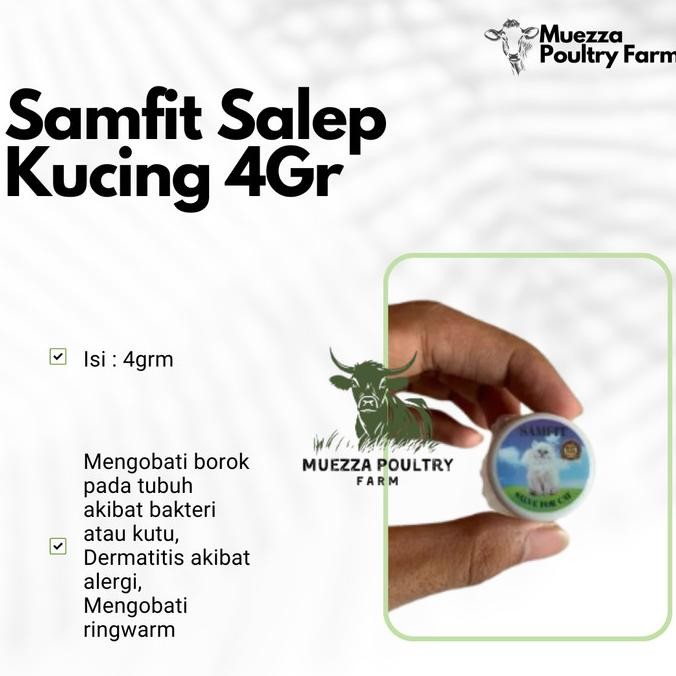 Jual Samfit Salep Kucing Obat Scabies Kulit Jamur Kucing 4Gr Termurah ...