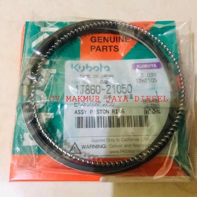 Jual Ring Piston Dc60 1J860-21050 Kubota Genuine Parts | Shopee Indonesia