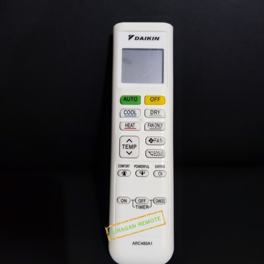 Jual Remote Control Air Conditioner Remot AC Daikin Turbo Inverter R32 ...