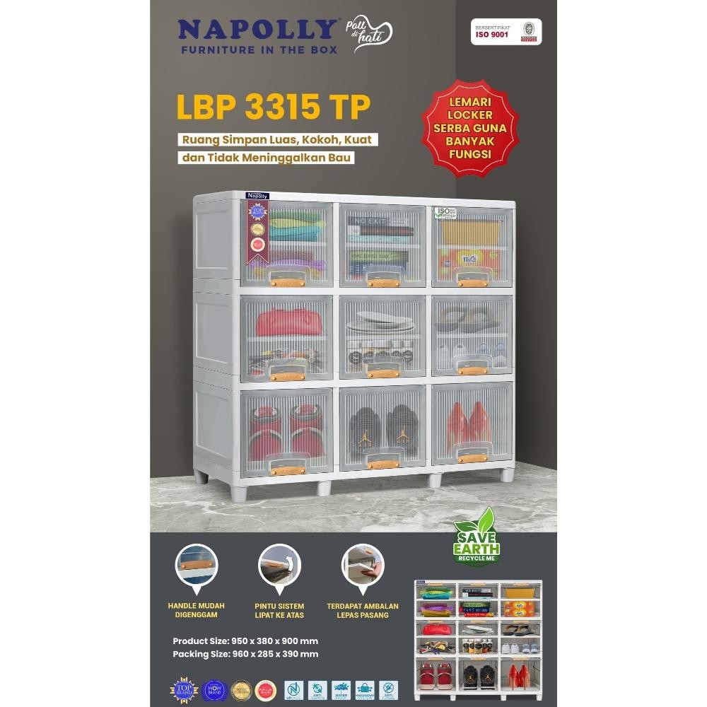 Jual RAK SEPATU TERTUTUP PLASTIK LOCKER BOX NAPOLLY | Shopee Indonesia