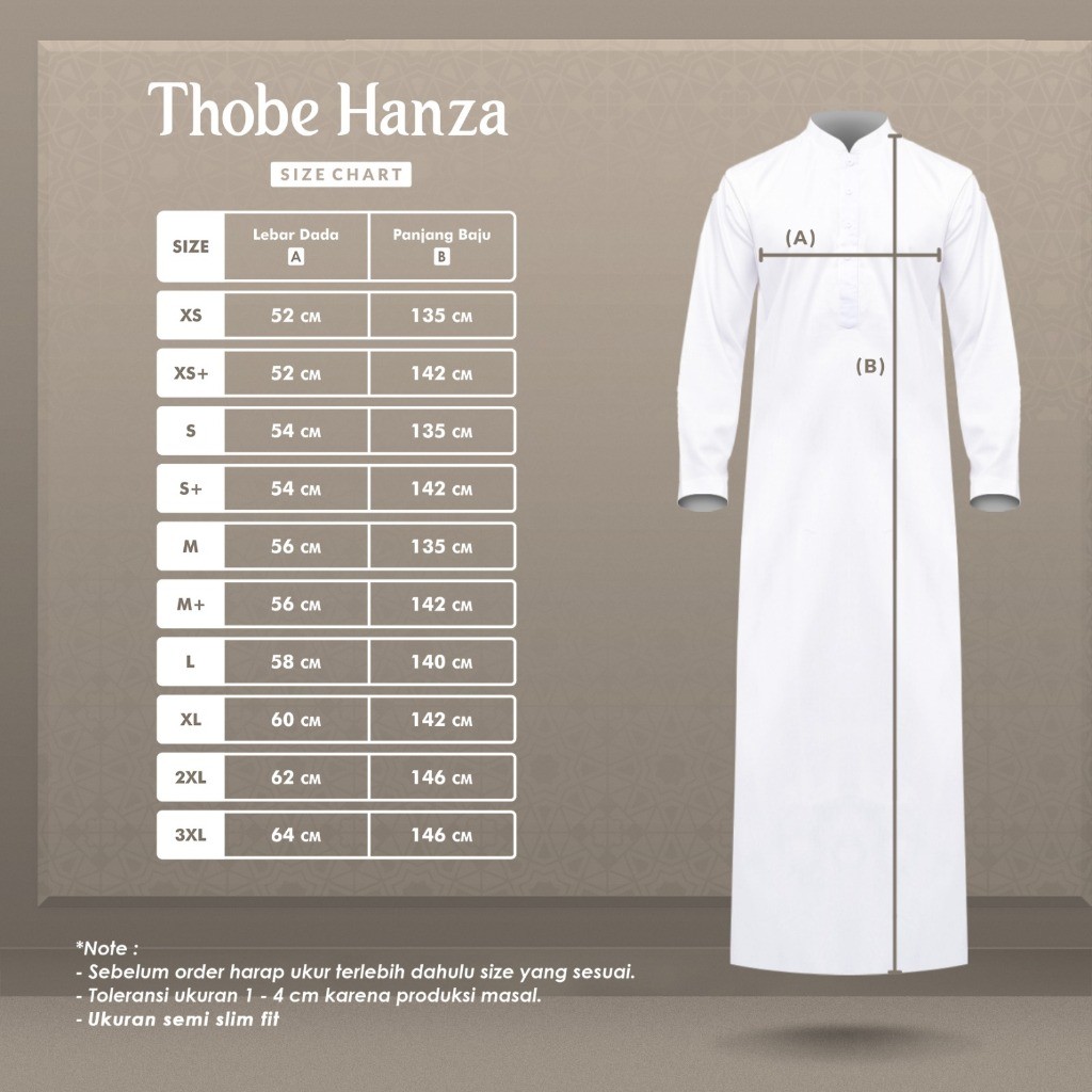 Jual NEW DEALS Alghaza Mubarak Thobe Premium Hanza | Shopee Indonesia