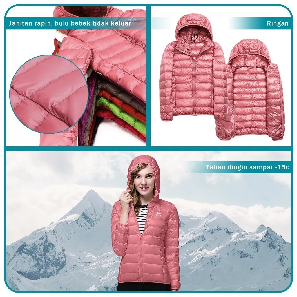 Elfs Active PUFFIN Down Hoodie - Jaket Bulu Angsa Wanita Ultralight UL