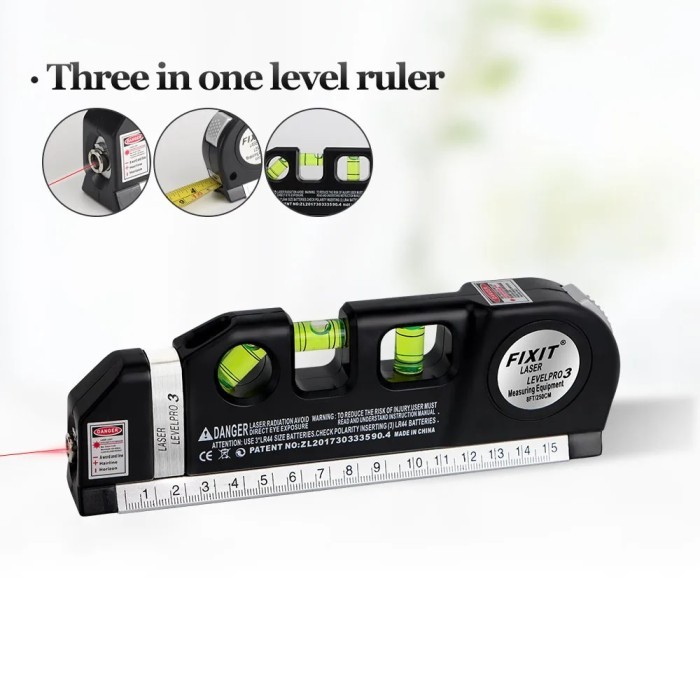 Jual Multipurpose Laser Level Horizon Vertical Cross Lines Measuring ...