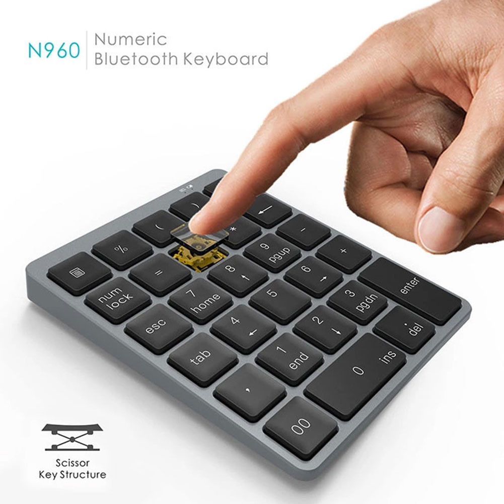 Jual N960 28 Keys Wiress Numeric Keypad for Accounting | Shopee Indonesia