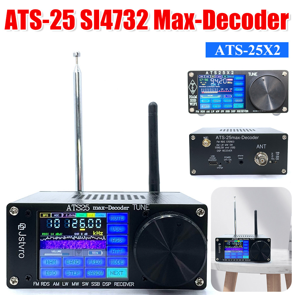 Jual ATS-25 SI4732 Max-Decoder Radio Reiver with 2.4 inch | Shopee ...