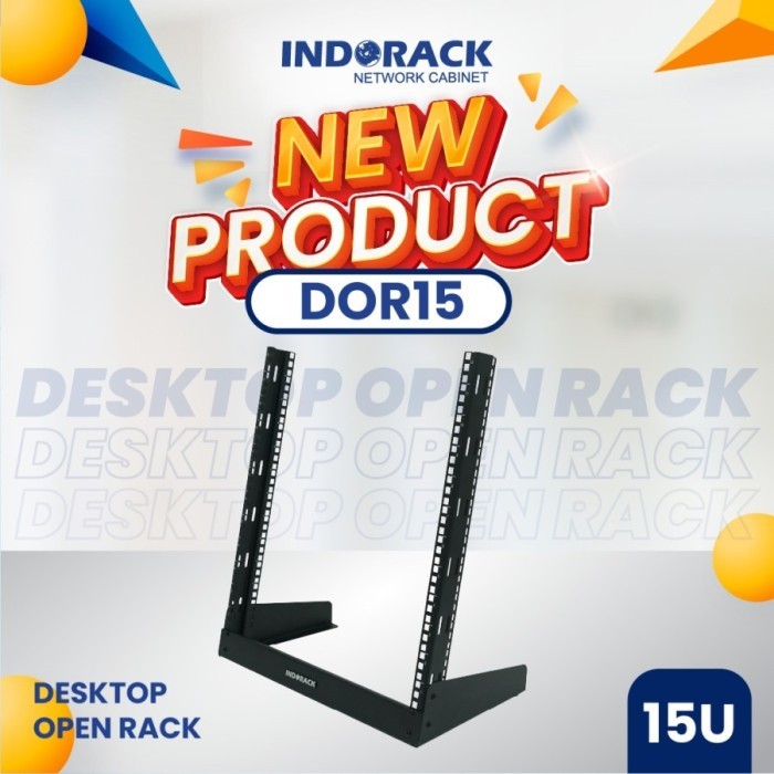 Jual Rak Desktop Indorack Open Rack 8U Rak Audio Receiver Patch Panel ...