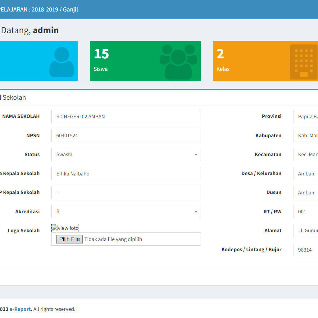 Jual Source Code Aplikasi e-Rapor K13 sederhana Berbasis Web | Shopee ...