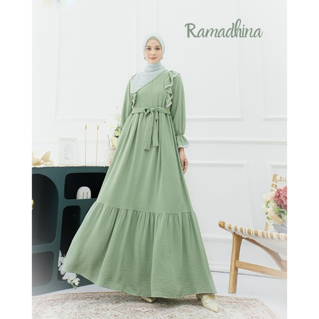 Jual Gamis Lebaran Idul Fitri Bju Gamis Ibuibu Pengajian Dris Ukuran S ...
