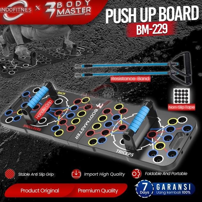 ALPHASKIN Premium Push Up Board Set I Push-Up Handles Home Workout I 9