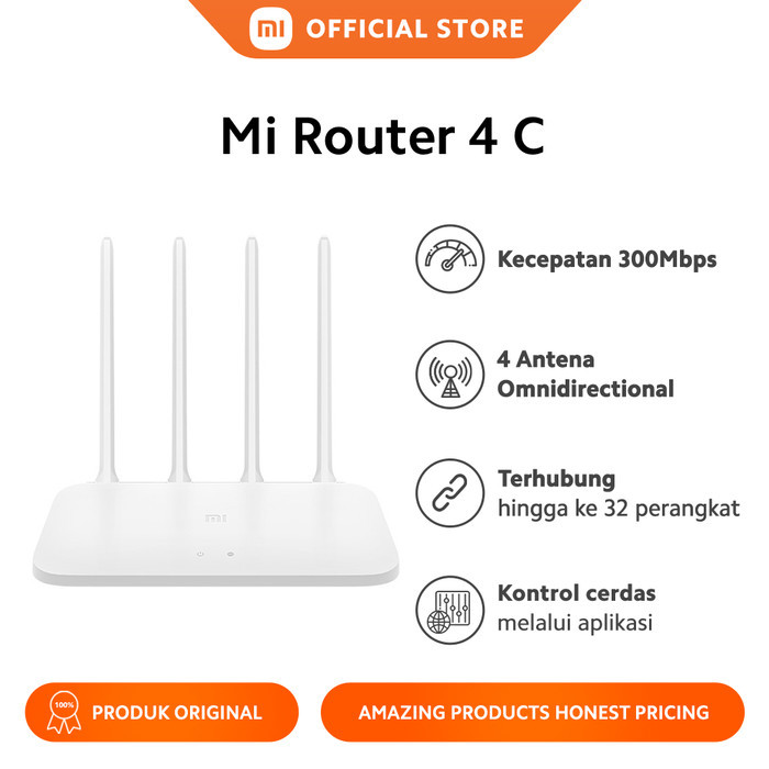 Jual Router 4C 4 Antena Omnidirectional 300Mbp 2.4G | Shopee Indonesia