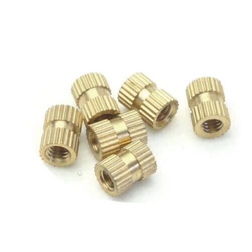 Jual 200PCS M2.5*5*3.5 MM COPPER INSERTS INJECTION NUT EMBEDDED PARTS ...
